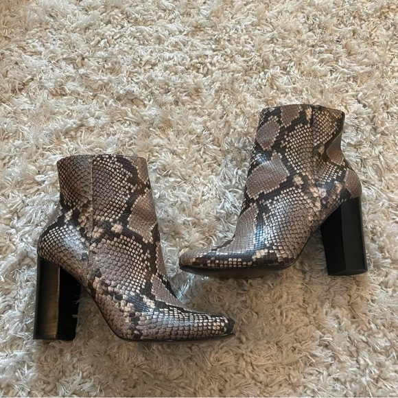 Steve Madden Shoes - Steve Madden Snakeskin Booties, Size 9.5